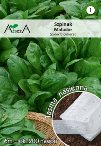 Szpinak Matador nasiona na taśmie 6 metrów