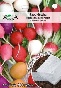 Rzodkiewka mieszanka odmian na taśmie 6 metrów