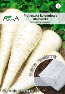 Pietruszka korzeniowa Ołomuńcka na taśmie nasiona 6 metrów