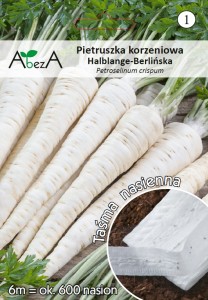 Pietruszka Halblange-Berlińska na taśmie nasiona 6 metrów