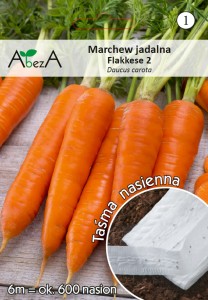 Marchew Flakkese 2 - Flacoro na taśmie nasiona 6 metrów