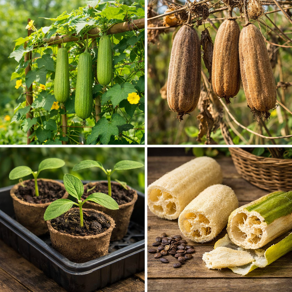 Gąbczak walcowaty (luffa) – uprawa krok po kroku, czyli jak zrobić naturalną gąbkę
